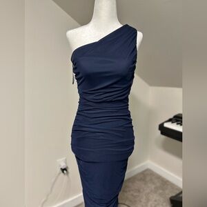 Elegant Navy Blue Women's Dress